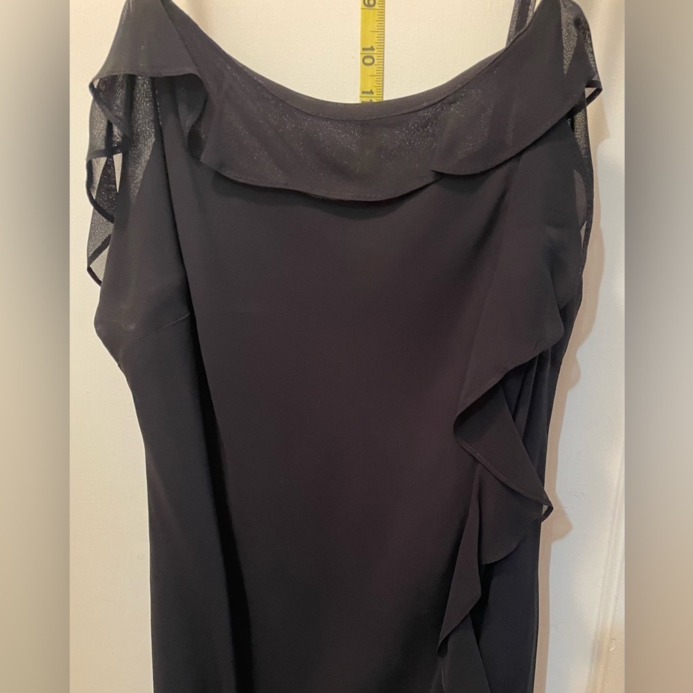 Strappy crepe cocktail dress- vintage - Picture 3 of 9